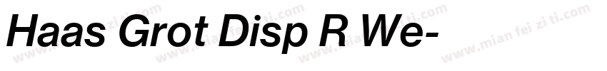 Haas Grot Disp R We字体转换